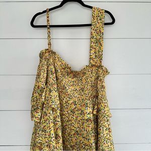 Petersyn Alcott Yellow MIDI Dress